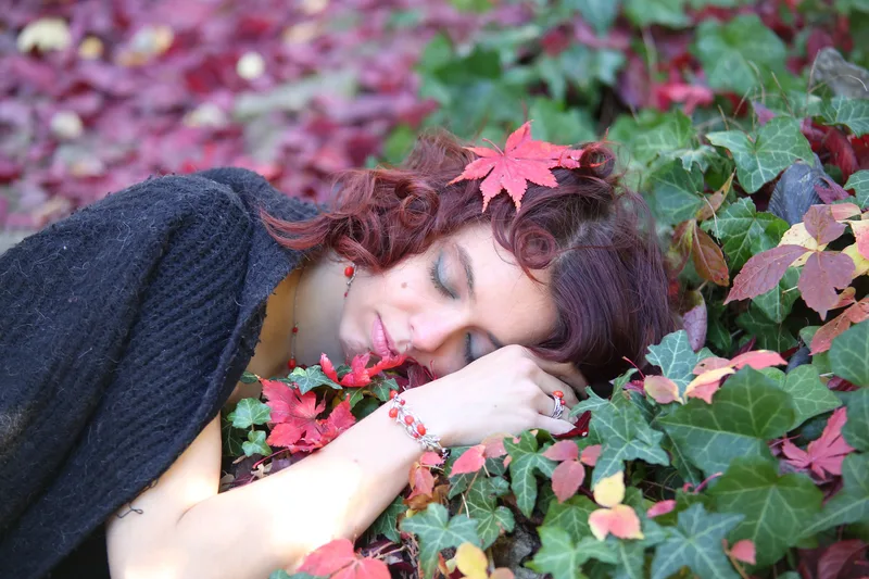 A picture of the artist and owner Nikoletta